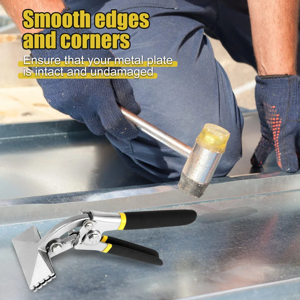 Mutt Tools Hand Seamers Sheet Metal Tools - 3 Inch Hand Seamer With 1/4
