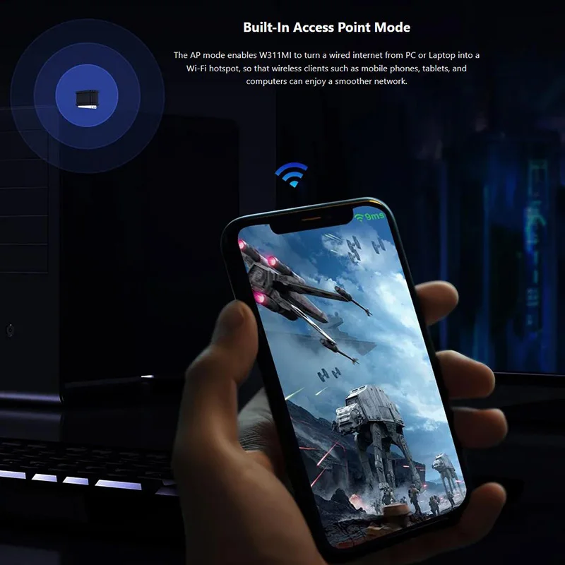 AX300 802.11ax 무선 WiFi 수신기 287Mbps WiFi 6 어댑터 2.4G WiFi 카드 Wifi6 USB 동글 PC 노트북 드라이버 무료