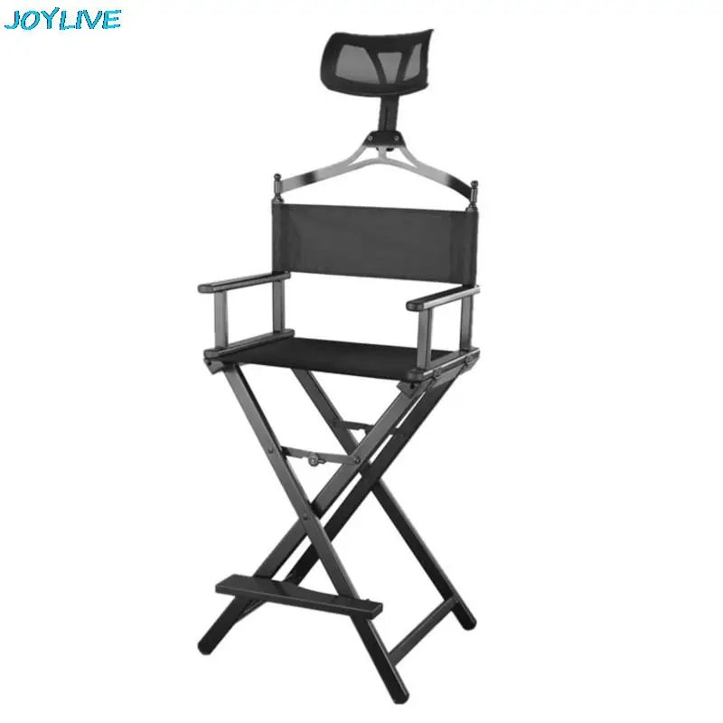 JOYLIVE Folding Outdoor Canvas Chair Aluminum Alloy Leisure Chair With Headrest Outdoor Beach Office Makeup New