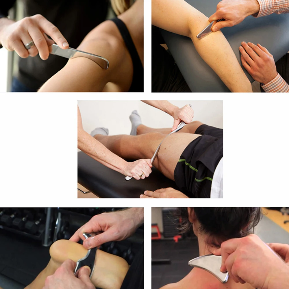 Professional Stainless Steel Gua Sha Tools Deep Tissue Release Therapy IASTM Scraping Board Myofascial Massagers gua sha board,massage tool