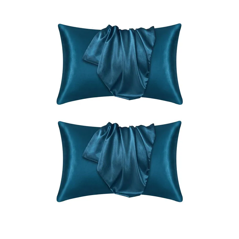 Luxurious 100% Silk Pillowcase - Silky Satin Hair Beauty & Comfort Pillow Cover for Home Decor (1 or 2 Pack)