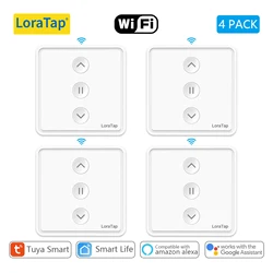Smart WiFi - Enabled Roller Shutter and Blind Switch with Alexa & Google Home Integration (4 PACK)