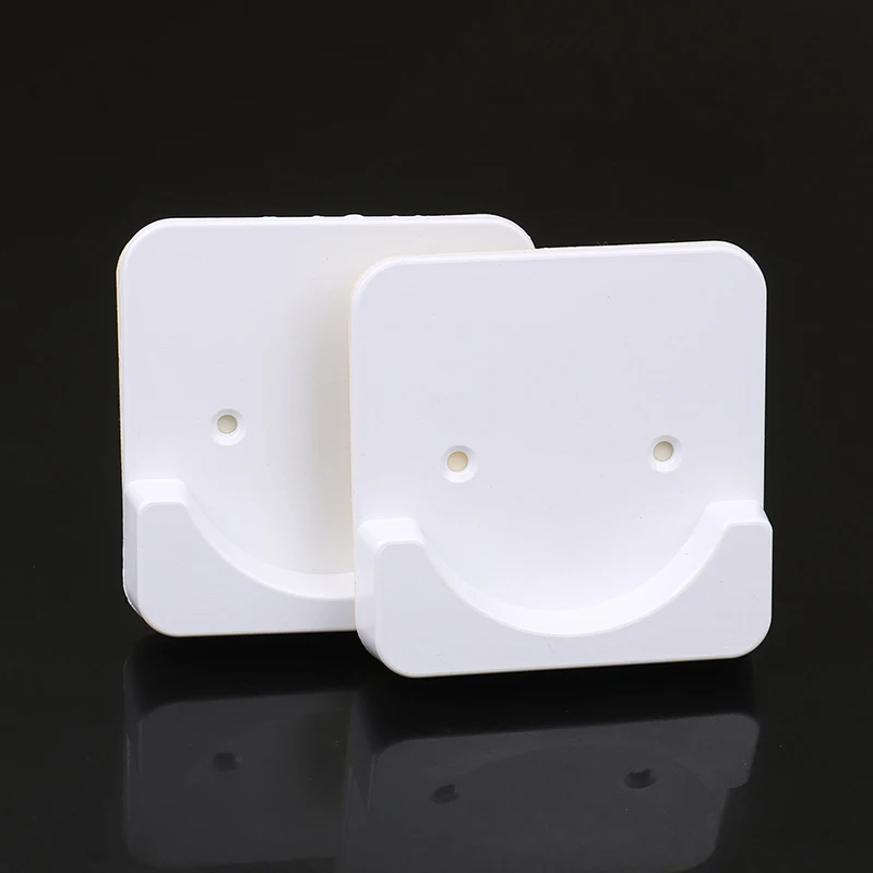 2Pcs Shower Curtain Rod Mounting Bracket Punch-Free Adhesive Rod Mounting Fixture Shower Curtain Hook Bathroom Accessories
