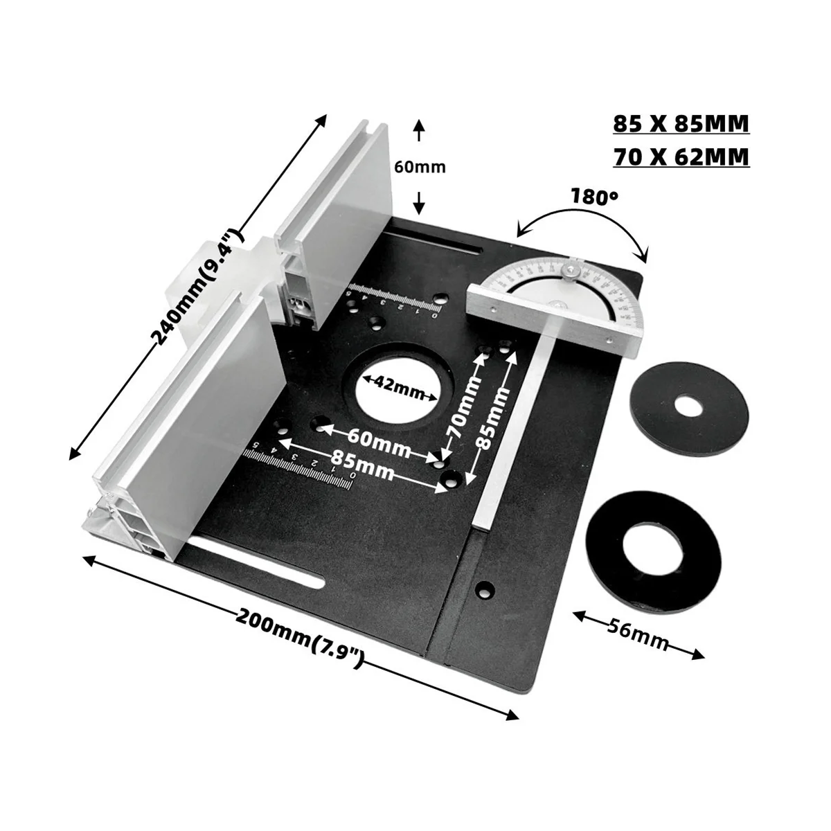 Рисунок 4 - Фрезерная настольная пластина из алюминиевого сплава