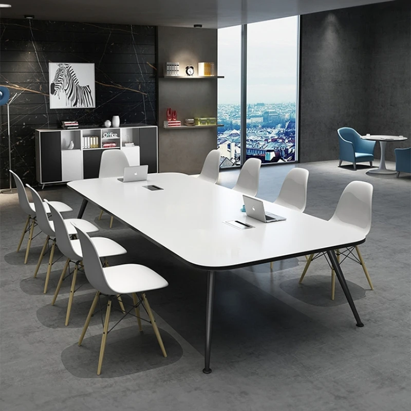 White Study Conference Tables Larges Coffee Modern Square Office Desk Computer Simple Escritorio Oficina Office Furniture CM50HY