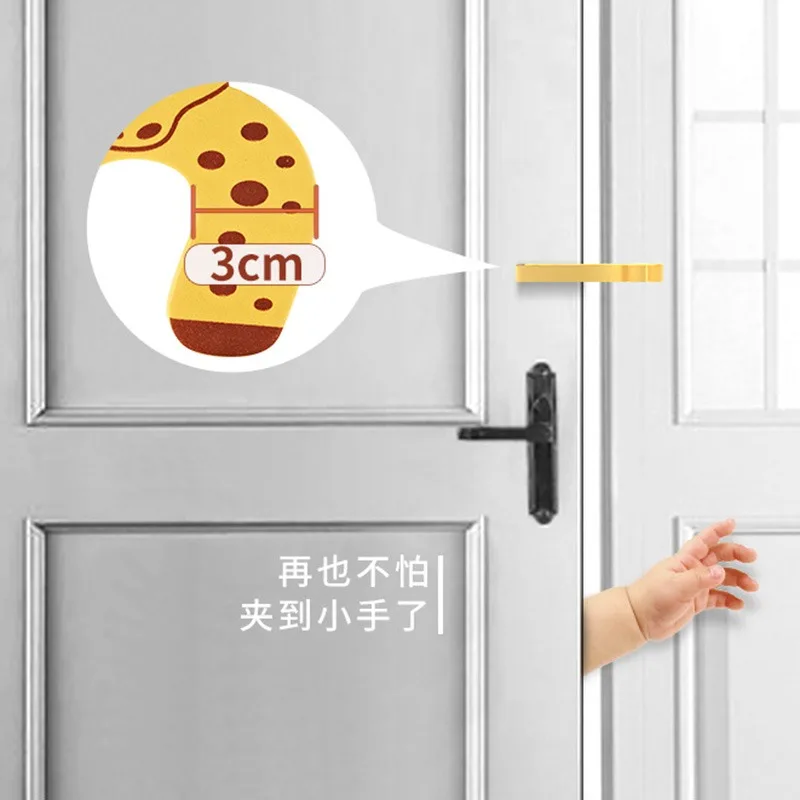 2Pcs/set Crash Door Stopper for Baby Safety Child Proof Door Guard Finger Protector Security Lock Baby Proofing Home Straps