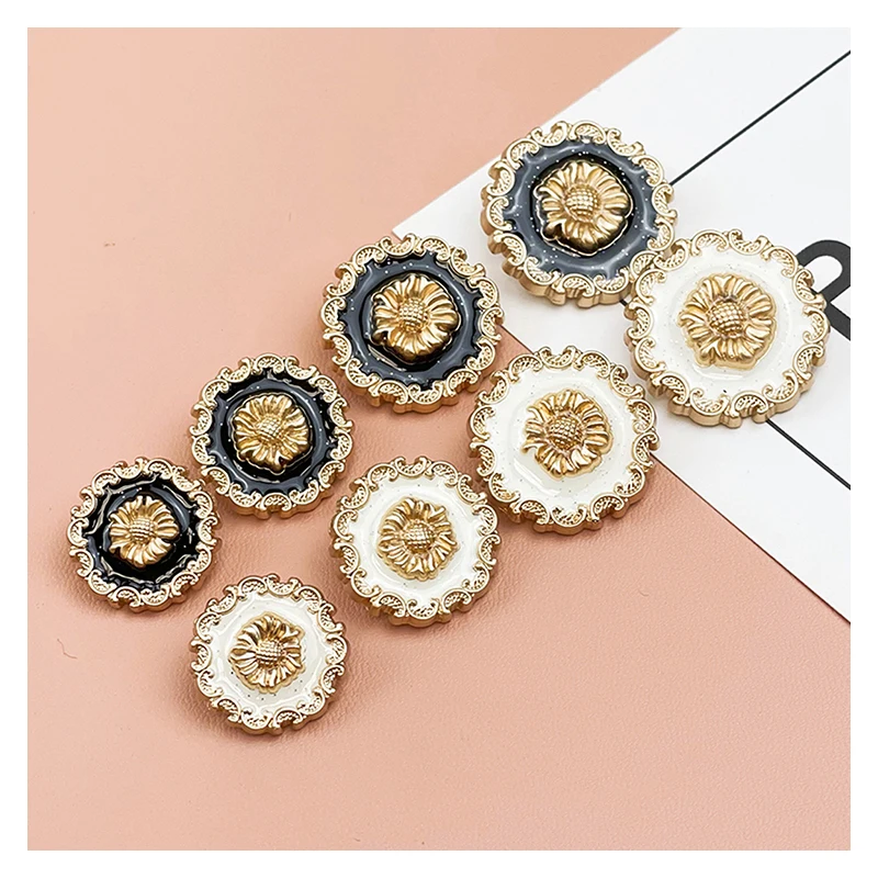 20PCS Clothes Buttons Fashion Sewing Round Shape Metal Gold Ornament Diy  Set for Men Women Blazer Coat Uniform Shirt - AliExpress