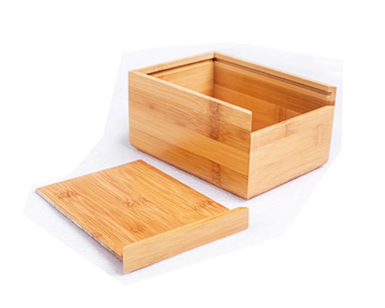 Bamboo Tissue Box Holder and cover- Modern, Durable Wooden Tissue Box with Sliding Bottom,  home Office Decoration Tissue Rack 6