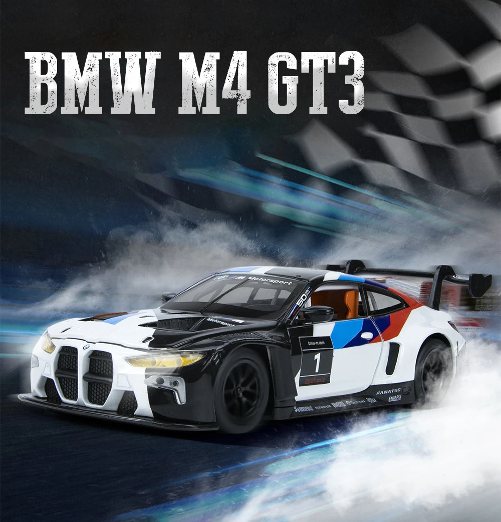 BMW M4 M6 BMW CSL Z4 1:24 Ölçekli Model Araba