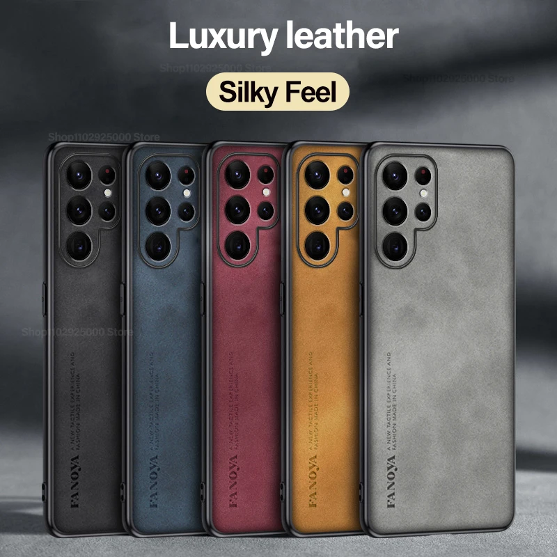 Luxury Sheepskin Leather Phone Case - Premium Back Cover