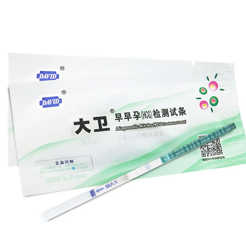 HCG Pregnancy Rapid Test Strips Self Test Simple Urine Measure Sticks for Women Early Pregnancy Detection Over 99% Accuracy