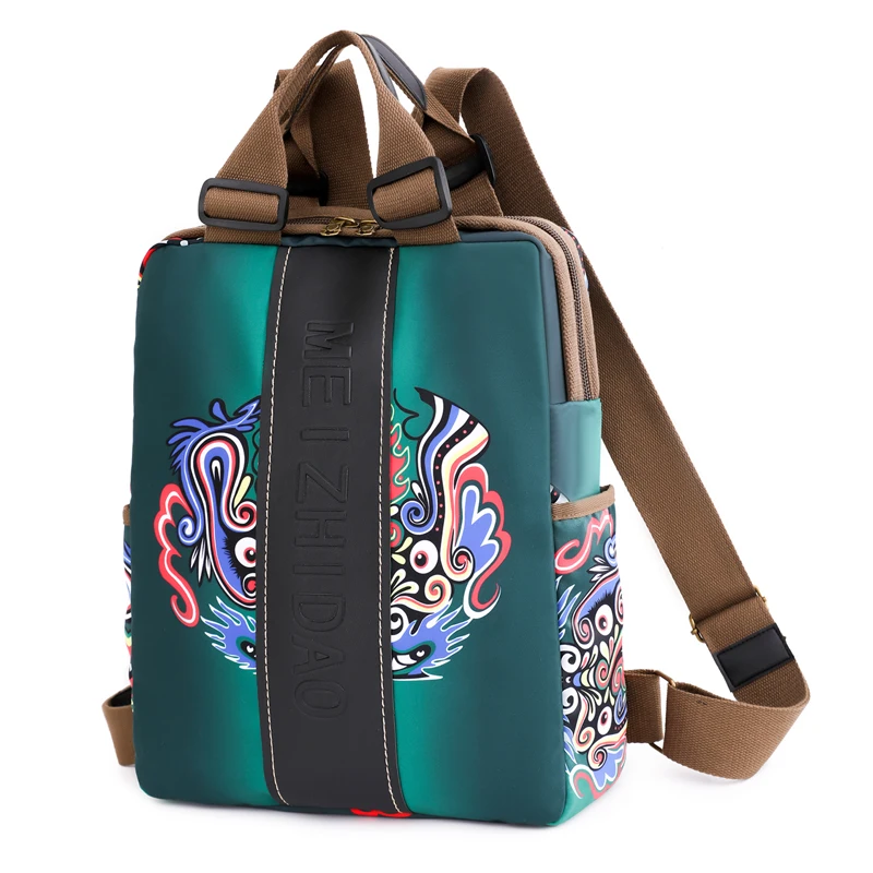 Mode Designer Rucksäcke Weibliche Leinwand Bagpack Frauen Große Reisetaschen Schule Rucksack für Studenten Schulter Tasche_voghion.com