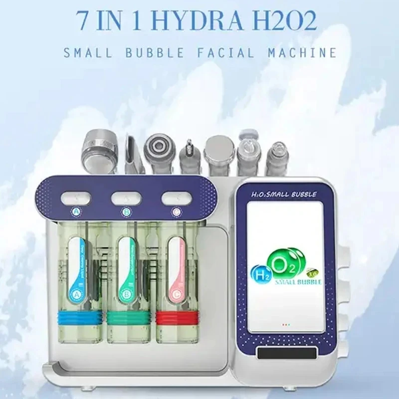 

7 in 1 Facial Oxygen Jet Peel Hydro Dermabrasion Pore Shrink Skin Care Blackhead Remover Hydrafacial Machine Beauty Health 2024