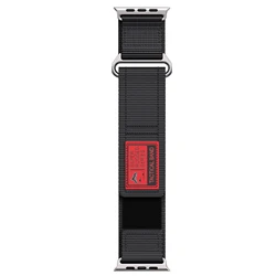 Premium Nylon Strap for Apple Watch Bands - Wide Correa Bracelet Collection (Black)