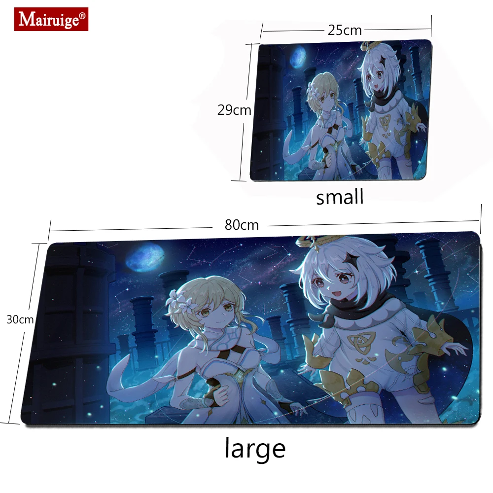 

40*90 30*60CM XXL Genshin Impact Lumine Mouse Pad Gamer Anime Large Desk Mat Computer Gaming Peripheral Accessories MousePads