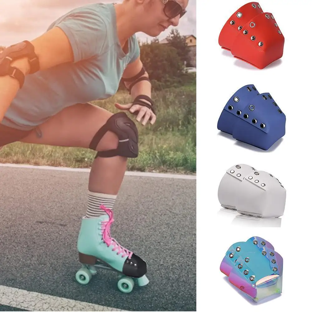 1Pair Roller Skate Toe Cap Guards Ice Skates Leather Toe Cap Protective