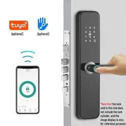 Smart Electronic Door Lock Tuya WIFI Fingerprint Lock TTlock Password Lock APP Unlock Indoor Wooden Door Anti-theft Smart Locks