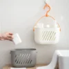 Hanging Shower Toiletry Bath Kitchen Baskets Tub Corner Organizer Dorm Tote Hooks Rack Hangable Storage Basket with Hook 2