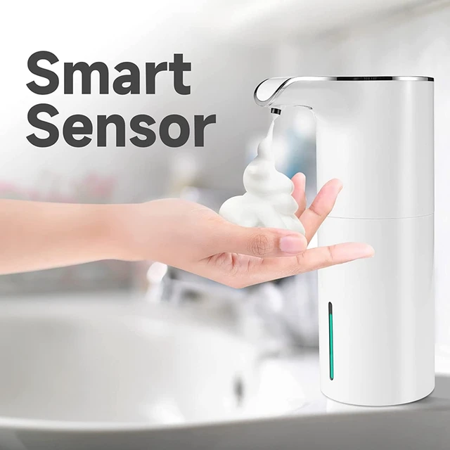 Dispenser Sapone Automatico Da Parete 420ml | Erogatore Schiuma USB, 4 Livelli | Ideale Per Bagno E Cucina - Foto 3