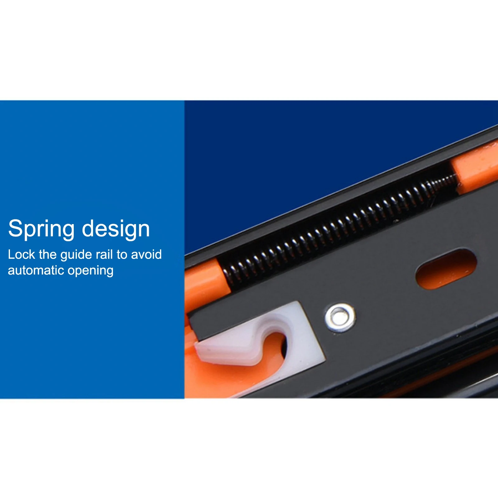 Soft Fechar Ball Bearing Track, 3-Seção Móveis Sliders, 10 