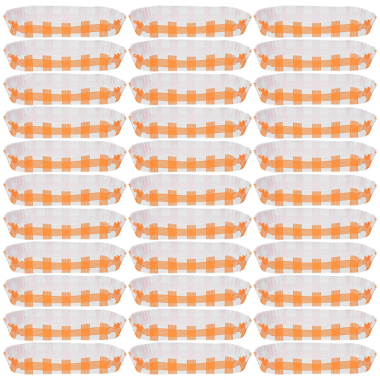 Gatuida 100pcs Paper Hot Dog Holders Food Trays For Fried Snacks Disposable Containers For Parties Tacos And Takeout