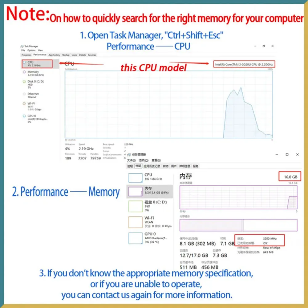 HYPERX DDR4 DDR3 Desktop RAM 16GB 8GB 4GB 32GB - Image 3