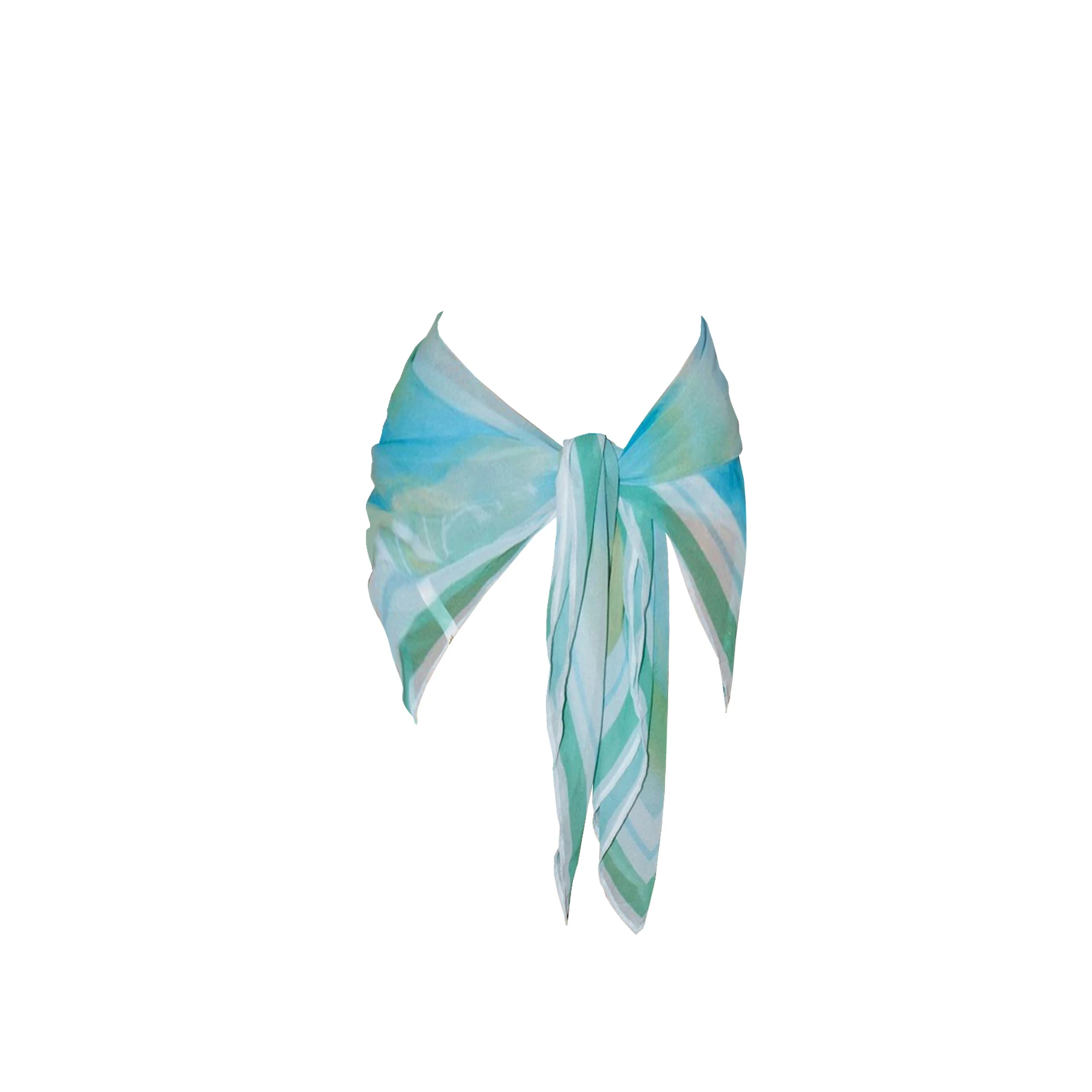 Bikini Swimsuit with Cover Up Brazilan Bikini Set Swimwear for Women Sexy Gradient Halter Bathing Suit Summer Female