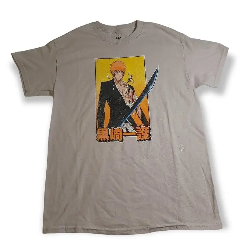Bleach Anime Shirt Taglia M Medium Ichigo Shonen Jump Manga Maniche Lunghe