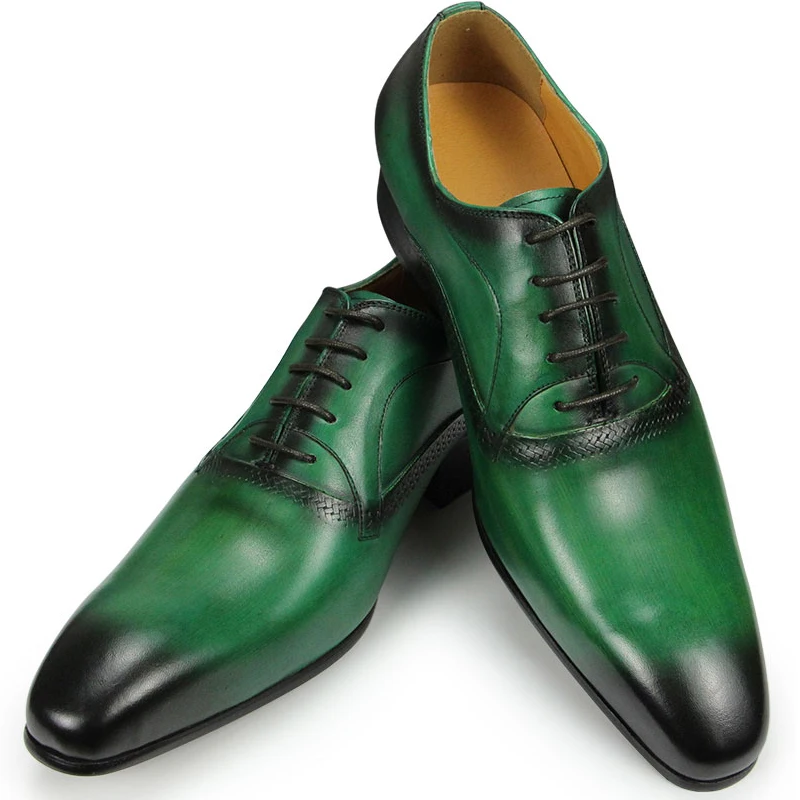 Luxury Spring/autumn Men's Dress Shoes Fashion Designer Wedding Oxfords