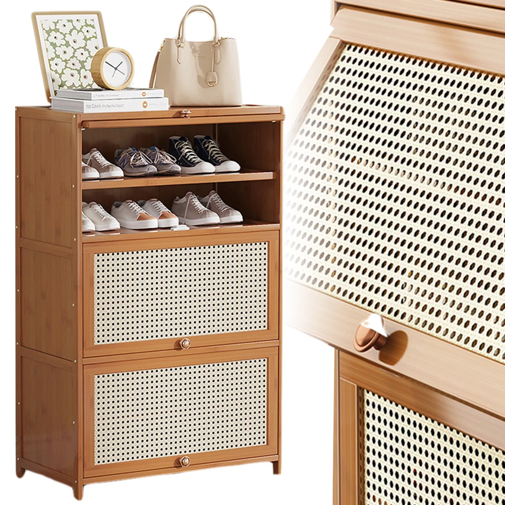 7 Layers Shoes Cabinet with Cover Dustproof Shoes Storage Rack Free Standing Organizer for Home Student Dormitory Office Worker