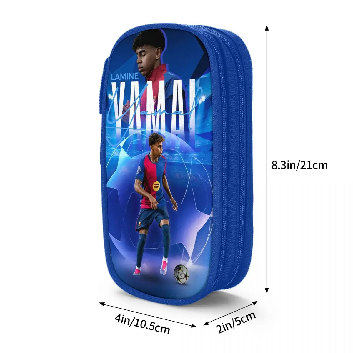 Pencil Case Lamine Y-Yamal Pencil Case Classic Football Star Pen Box Bag for Student Large Storage Students School Cosmetic Pencilcases
