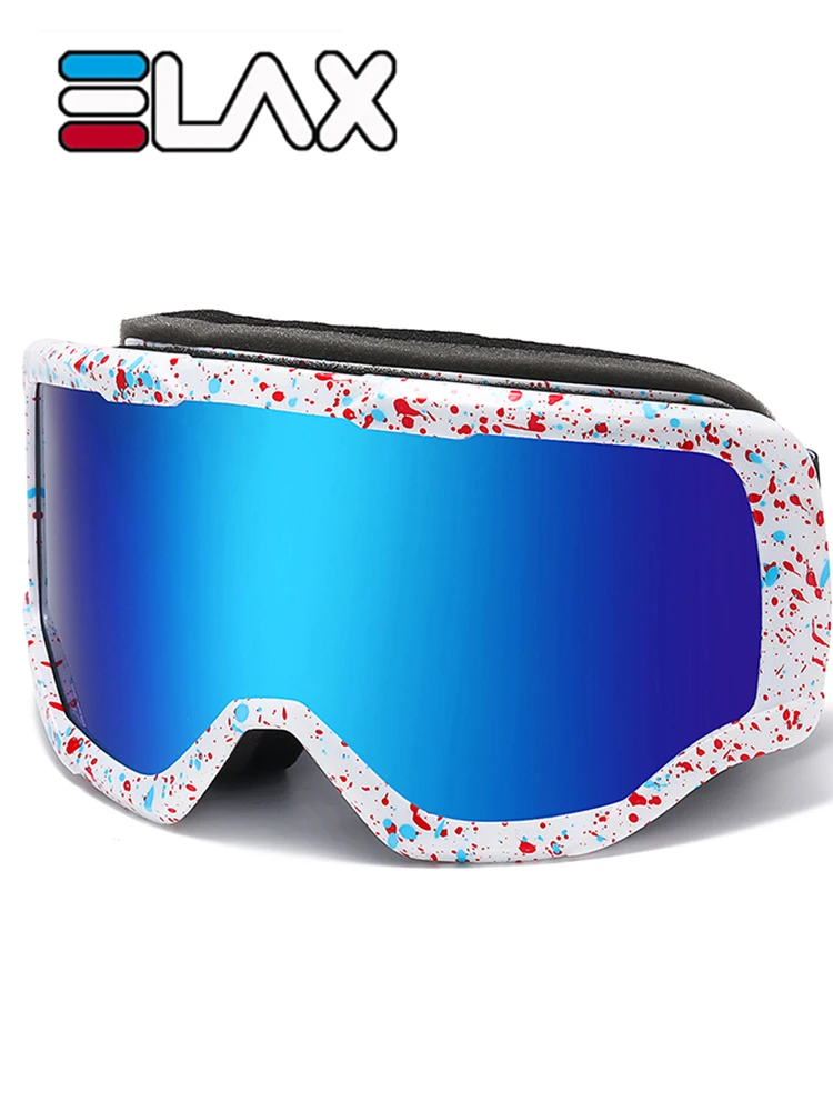 ELAX BRAND NEW Double Layers Anti-Fog Ski Goggles Snowmobile Eyewear Outdoor Sport Snow Snowboard Glasses 4