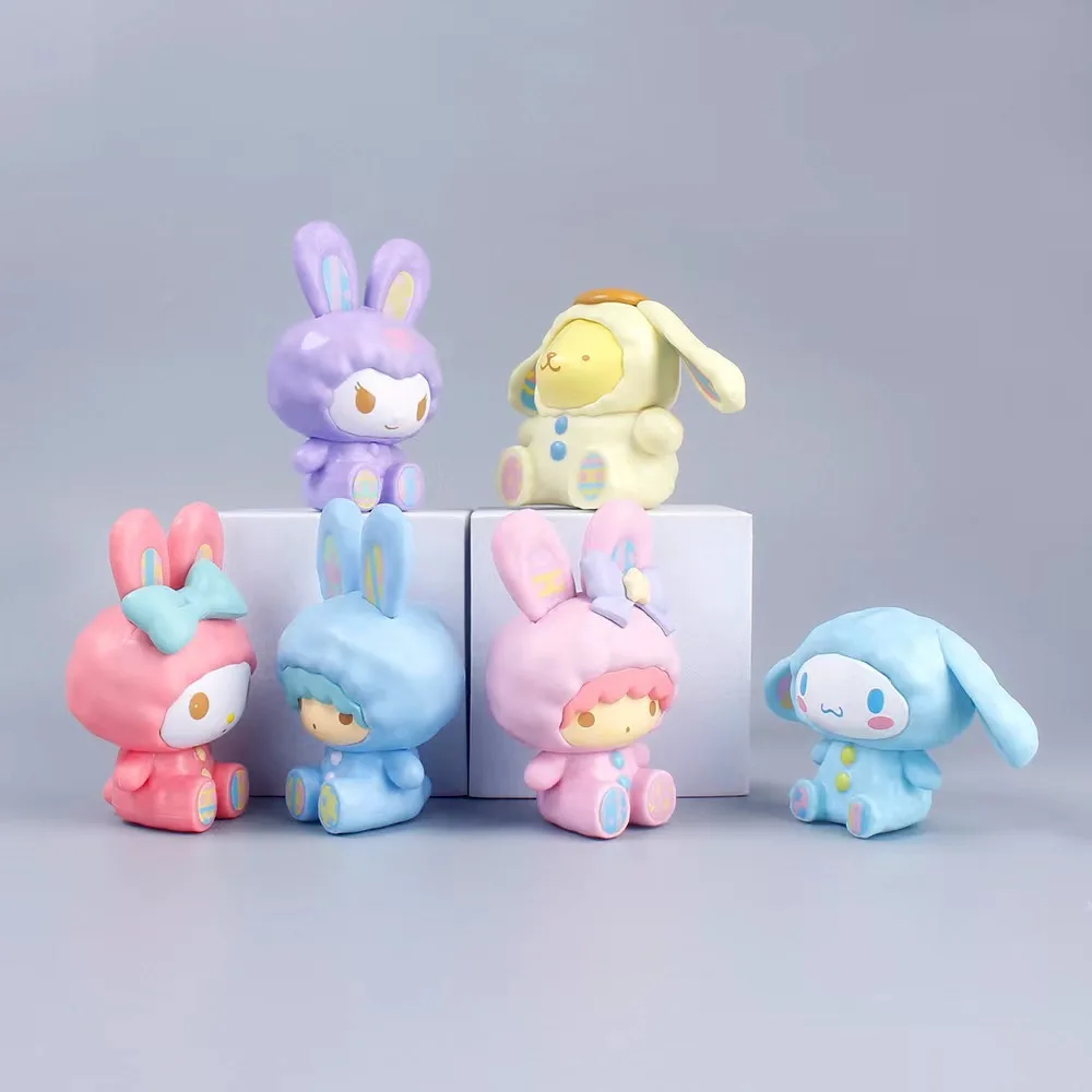 

6 шт./набор, фигурки героев мультфильмов Sanrio, 9 см