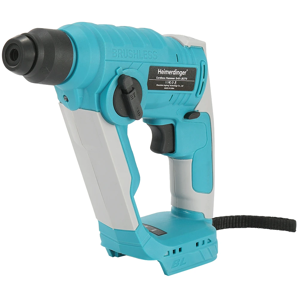Brushless Hammer Drill, SDS-Plus Cordless Hammer Drill for Concrete Masonry,Stones, Cement, with 4 drill bits, No battery 5