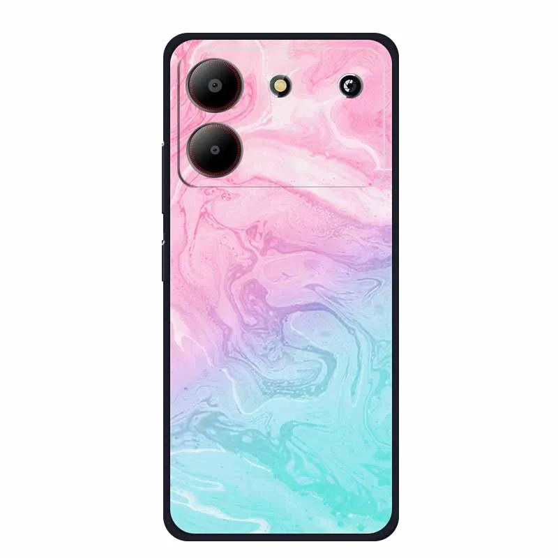 Marble TPU Soft Silicone Back Cover - Colorful Phone Case