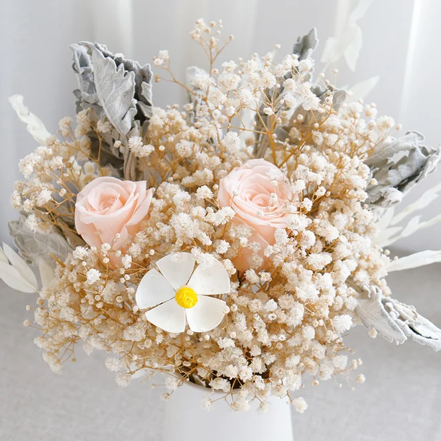 Baby Breath Flowers fiore essiccato naturale conservato Gypsophila Bouqet  decorazione di compleanno di nozze Paniculata per la decorazione della  parete di casa - AliExpress