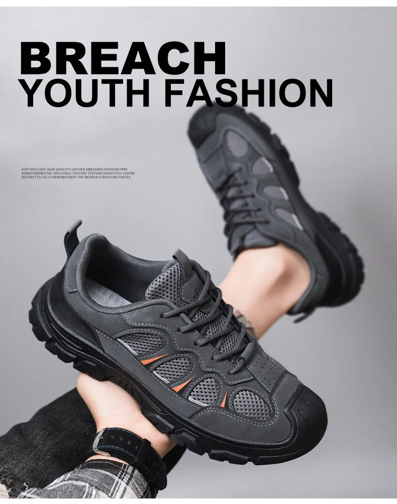 Description Picture 3 of itemOulylan Hiking Sneakers Shoes for Men 2024 Breathable Outdoor Trekking Sport Mens Hunting Shoes Climbing Walking Man Shoes