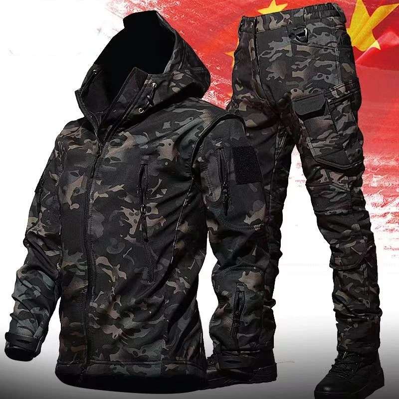 Camo Jacket Softshell Aliexpress Camping Hiking Tactical Soft