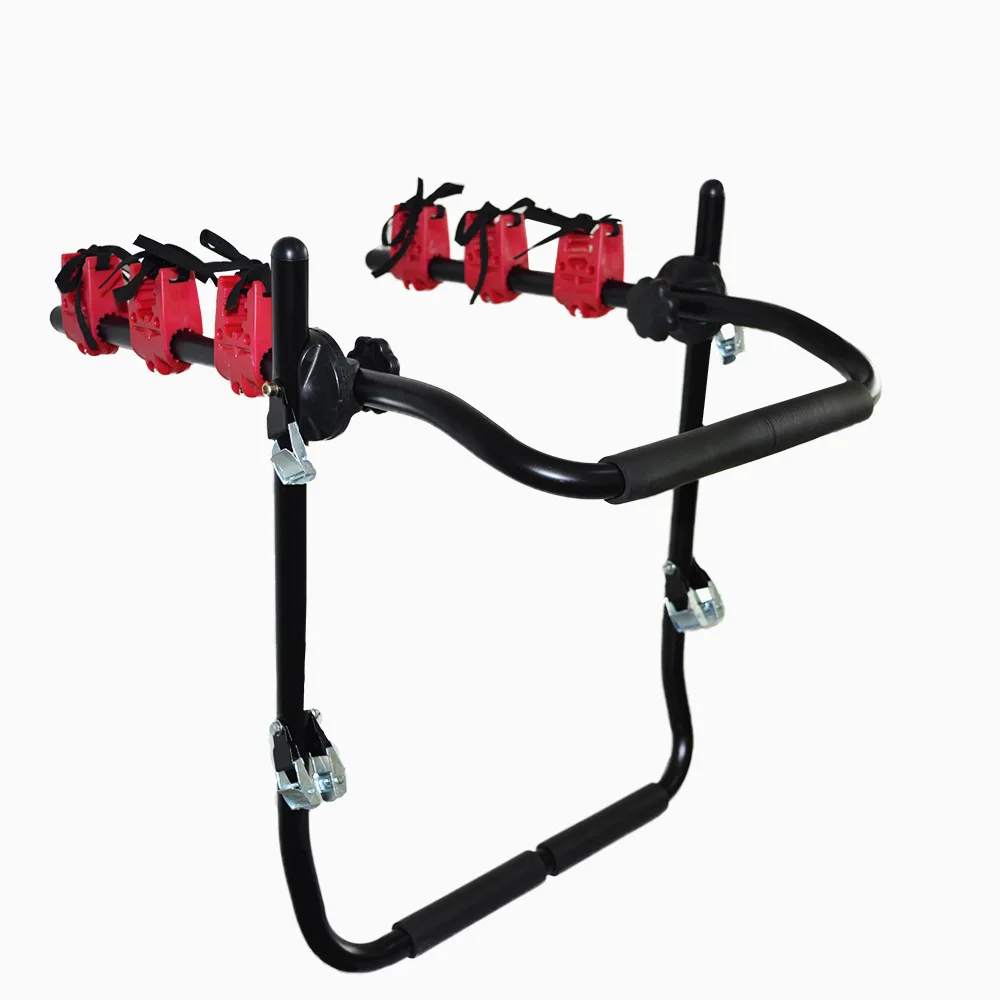 3-Bicycle Sturdy Arm Trunk Bike Carrier Rack Hatchback Rear Holder AUTO SUV & Car Roof