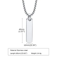 Colliers de présidence empilés à barre verticale pour hommes et garçons, collier JOCollar en ULtorsadée cubaine en acier inoxydable, ensembles de bijoux mn, cadeaux 4