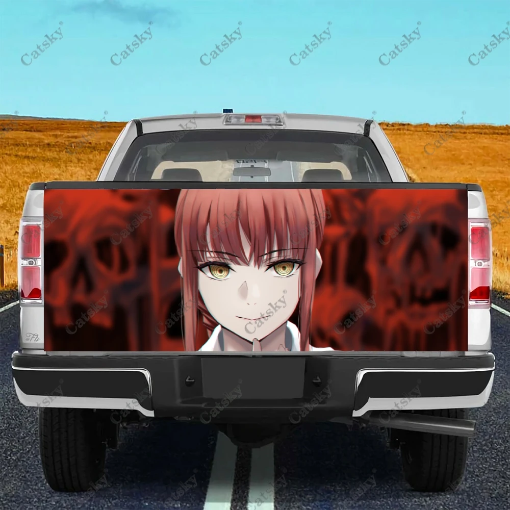 

Japanese Anime Chainsaw Man Girl Car Tail Trunk Stickers Decal Car Automobiles Decoration for SUV Off-road Universal Pickup