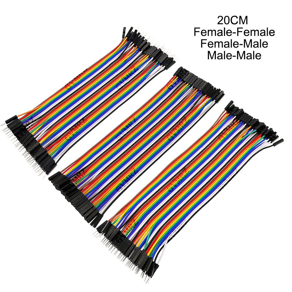 Dupont Jumper Wire Kit - Assorted Lengths Female & Male Connectors