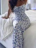 Elegant Floral Spaghetti Strap Dress - Image 2