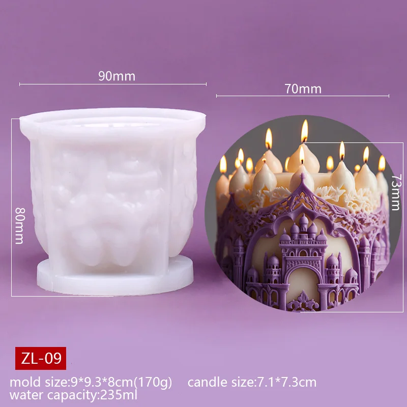 3D 성 향기 실리콘 캔들 몰드, DIY, 수제 선물, 아로마 테라피 석고, 디퓨저 스톤 몰드, 무스 케이크 몰드