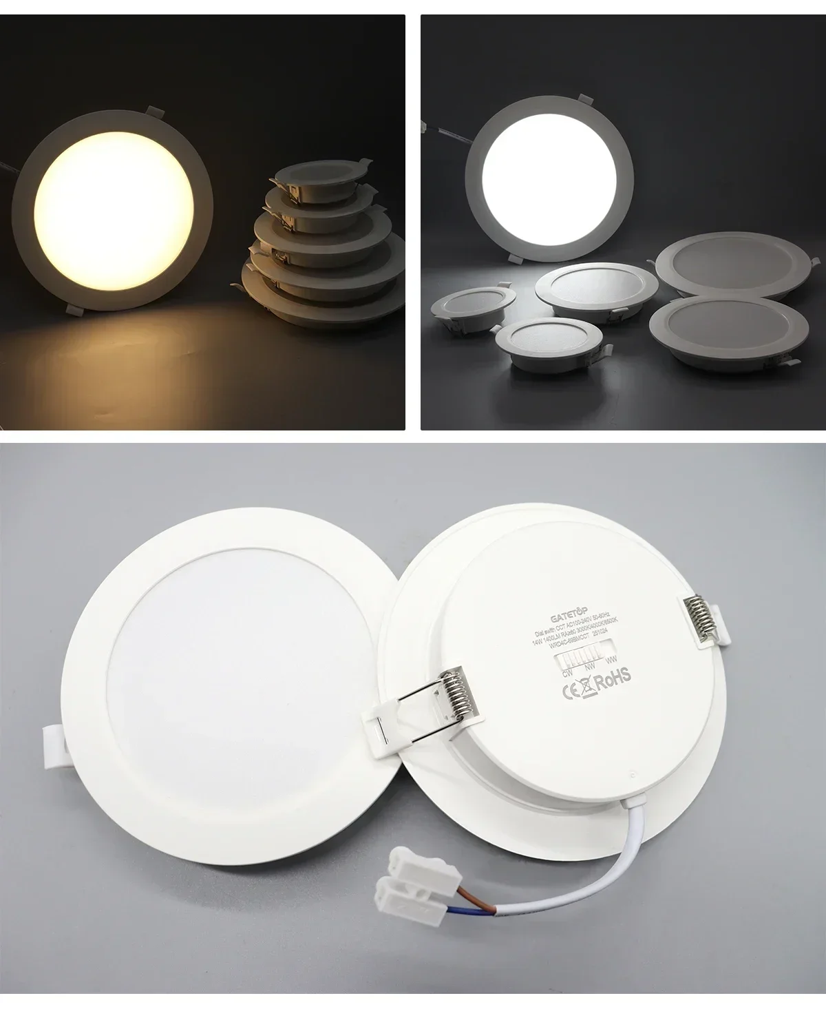 2Pack Round Recessed LED Ceiling Spotlight Downlight S9875fde427f147a3a0ec6587194c4702I