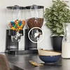 Single/Dual/Three Control Dry Food Dispenser - Multipurpose Snack, Cereal Container, No-Electricity Needed, Ideal for Christmas 1