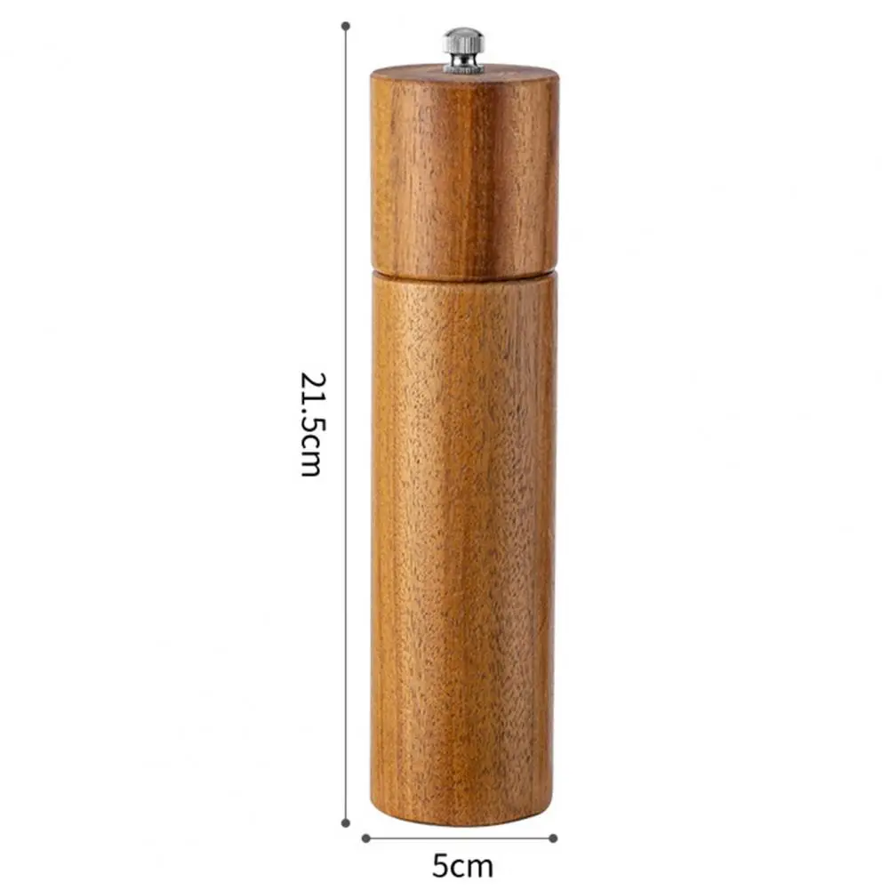 8 Inch Acacia Wood Salt Pepper Grinder Household Manual Seasoning Bottle Adjustable Tightness Pepper Grinder Kitchen Tool