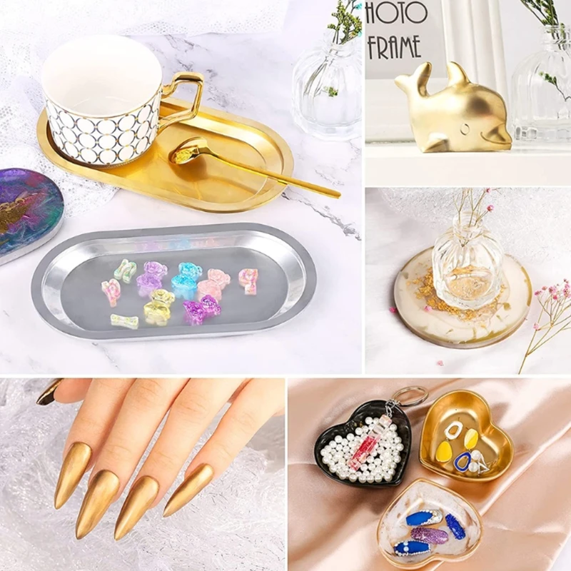 Y4QE 12Colors Metallic Pigment Powder Mica Powder Fine Resin Pigment Powder Resin Dye