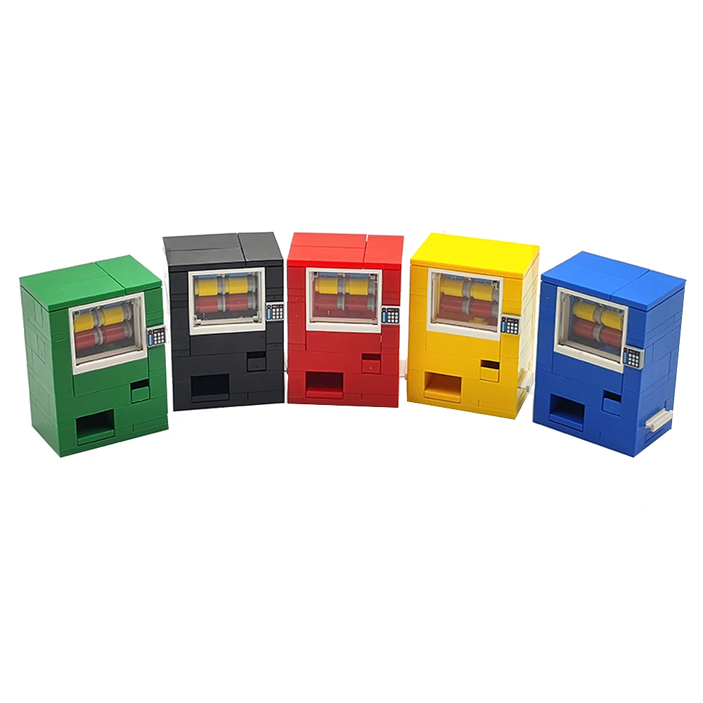 MOC beverage machine coin-operated vending machine vending machine building  blocks creative assembly city mini model toys - AliExpress
