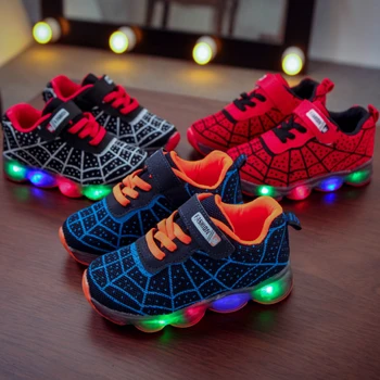 Disney Children's Sneakers Spiderman Boys Casual Shoes Spring Summer New Breathable Student Shoes Kids Casual Shoes for 1-12 Y 1